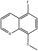 Quinoline, 5-fluoro-8-(methylthio)- Structural