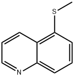 Quinoline, 5-(methylthio)- Structural