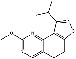 Isoxazolo[5,4-h]quinazoline, 5,6-dihydro-2-methoxy-9-(1-methylethyl)- Structural