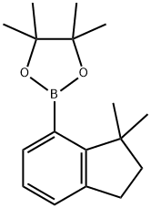 2-(2,3-Dihydro-3,3-dimethyl-1H-inden-4-yl)-4,4,5,5-tetramethyl-1,3,2-dioxaborolane Structural