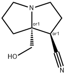 rel-(1R,8R)-8-(hydroxymethyl)-1,2,3,5,6,7-hexahydropyrrolizine-1-carbonitrile Structural