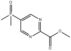 methyl 5-(dimethylphosphoryl)pyrimidine-2-carboxylate Structural