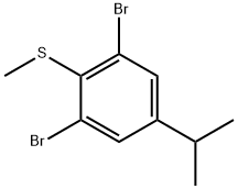 Benzene, 1,3-dibromo-5-(1-methylethyl)-2-(methylthio)- Structural