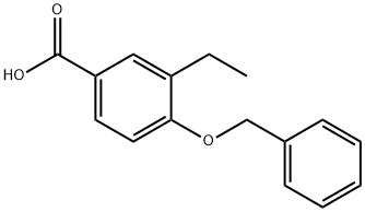 Benzoic acid, 3-ethyl-4-(phenylmethoxy)- Structural