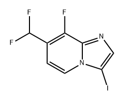Imidazo[1,2-a]pyridine, 7-(difluoromethyl)-8-fluoro-3-iodo- Structural
