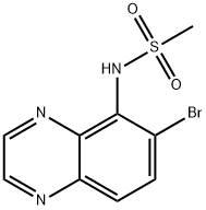 Methanesulfonamide, N-(6-bromo-5-quinoxalinyl)- Structural