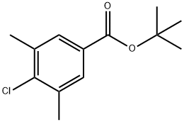 Tert-butyl 4-chloro-3,5-dimethylbenzoate Structural