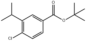 Tert-butyl 4-chloro-3-isopropylbenzoate Structural