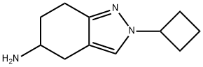 2-Cyclobutyl-4,5,6,7-tetrahydro-2H-indazol-5-amine Structural