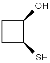 rac-(1R,2S)-2-sulfanylcyclobutan-1-ol Structural