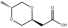rac-2-[(2R,5S)-5-methyl-1,4-dioxan-2-yl]acetic acid, trans Structural