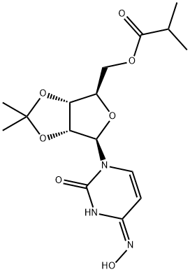 Uridine, 2',3'-O-(1-methylethylidene)-, 4-oxime, 5'-(2-methylpropanoate), (4Z)- Structural