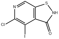 Isothiazolo[5,4-c]pyridin-3(2H)-one, 5-chloro-4-iodo- Structural