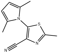 5-(2,5-Dimethyl-1H-pyrrol-1-yl)-2-methyl-4-thiazolecarbonitrile Structural