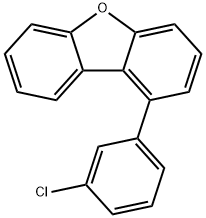 Dibenzofuran, 1-(3-chlorophenyl)- Structural