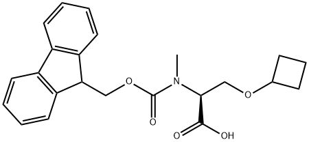 L-Serine, O-cyclobutyl-N-[(9H-fluoren-9-ylmethoxy)carbonyl]-N-methyl- Structural