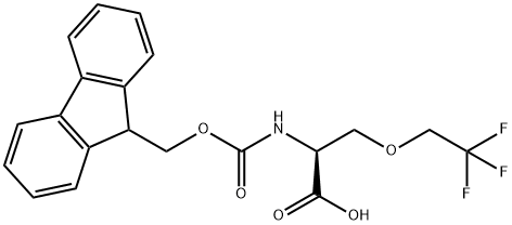 L-Serine, N-[(9H-fluoren-9-ylmethoxy)carbonyl]-O-(2,2,2-trifluoroethyl)- Structural