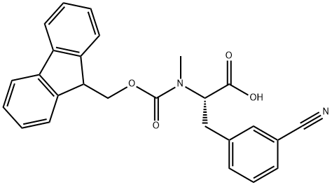 L-Phenylalanine, 3-cyano-N-[(9H-fluoren-9-ylmethoxy)carbonyl]-N-methyl- Structural