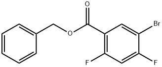 Benzyl 5-bromo-2,4-difluorobenzoate Structural