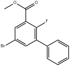 Methyl 5-bromo-2-fluoro-[1,1'-biphenyl]-3-carboxylate Structural
