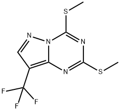 Pyrazolo[1,5-a]-1,3,5-triazine, 2,4-bis(methylthio)-8-(trifluoromethyl)- Structural