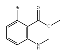 Benzoic acid, 2-bromo-6-(methylamino)-, methyl ester Structural