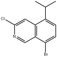 Isoquinoline, 8-bromo-3-chloro-5-(1-methylethyl)- Structural