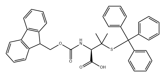 Valine, N-[(9H-fluoren-9-ylmethoxy)carbonyl]-3-[(triphenylmethyl)thio]- Structural