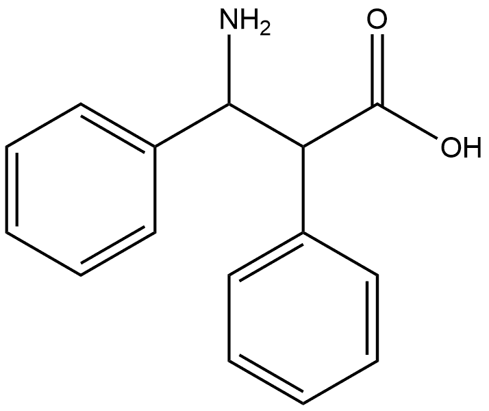 Benzenepropanoic acid, β-amino-α-phenyl- Structural