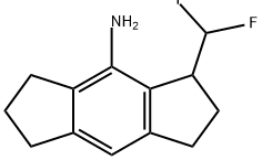 s-Indacen-4-amine, 3-(difluoromethyl)-1,2,3,5,6,7-hexahydro- Structural