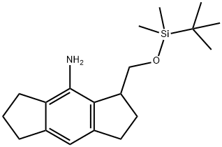 s-Indacen-4-amine, 3-[[[(1,1-dimethylethyl)dimethylsilyl]oxy]methyl]-1,2,3,5,6,7-hexahydro- Structural