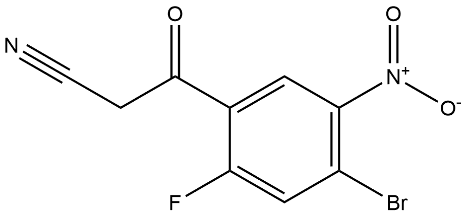 Benzenepropanenitrile, 4-bromo-2-fluoro-5-nitro-β-oxo- Structural