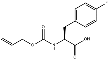 L-Phenylalanine, 4-fluoro-N-[(2-propen-1-yloxy)carbonyl]- Structural