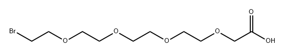 Acetic acid, 2-[2-[2-[2-(2-bromoethoxy)ethoxy]ethoxy]ethoxy]- Structural