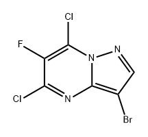 Pyrazolo[1,5-a]pyrimidine, 3-bromo-5,7-dichloro-6-fluoro- Structural