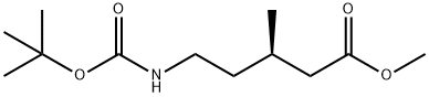 Pentanoic acid, 5-[[(1,1-dimethylethoxy)carbonyl]amino]-3-methyl-, methyl ester, (3R)- Structural