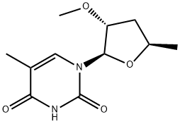 Uridine, 3',5'-dideoxy-5-methyl-2'-O-methyl- (9CI) Structural