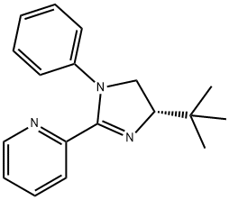 Pyridine, 2-[(4S)-4-(1,1-dimethylethyl)-4,5-dihydro-1-phenyl-1H-imidazol-2-yl]- Structural