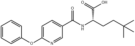 L-Norleucine, 5,5-dimethyl-N-[(6-phenoxy-3-pyridinyl)carbonyl]- Structural