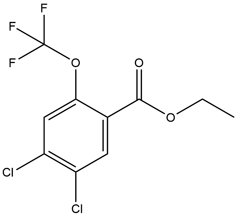 Ethyl 4,5-dichloro-2-(trifluoromethoxy)benzoate Structural