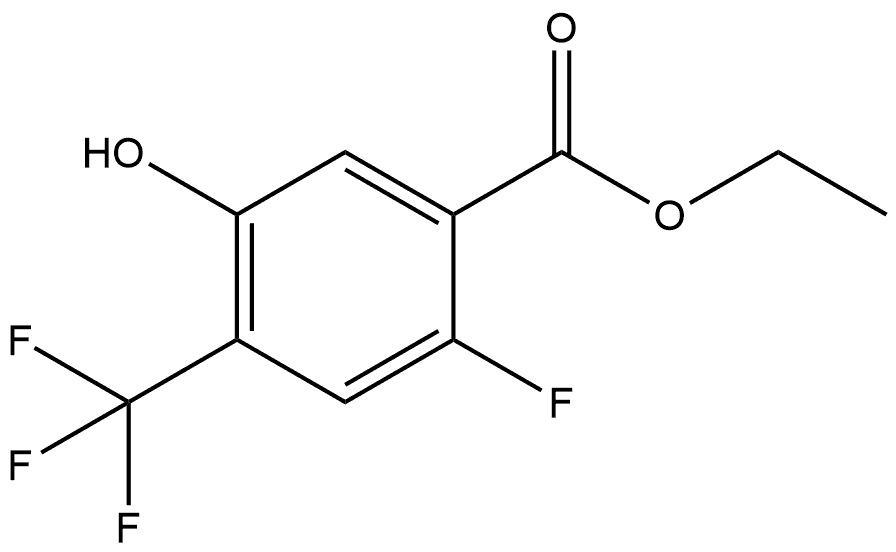 ethyl 2-fluoro-5-hydroxy-4-(trifluoromethyl)benzoate Structural