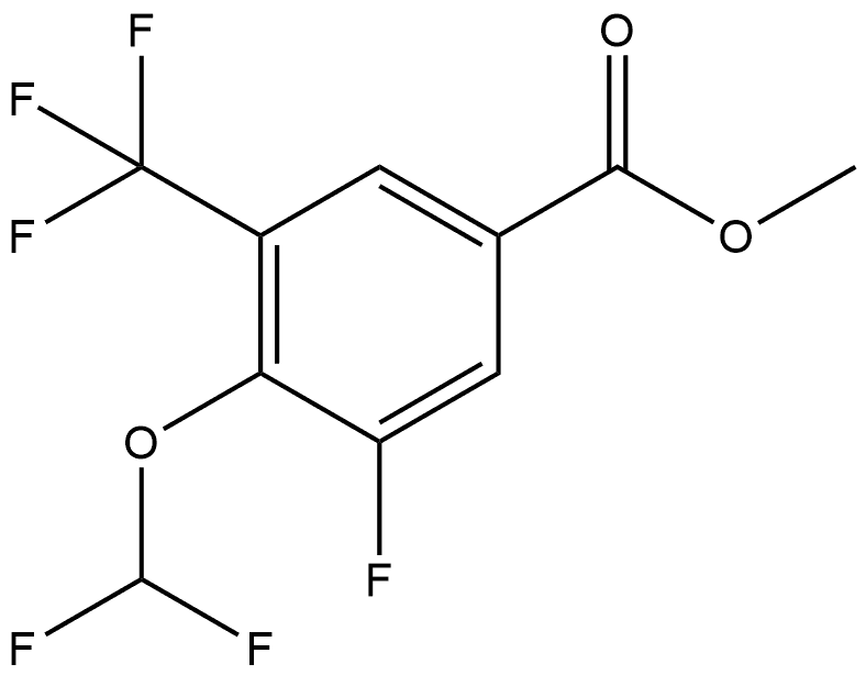 methyl 4-(difluoromethoxy)-3-fluoro-5-(trifluoromethyl)benzoate Structural