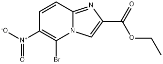 Imidazo[1,2-a]pyridine-2-carboxylic acid, 5-bromo-6-nitro-, ethyl ester Structural