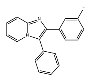Imidazo[1,2-a]pyridine, 2-(3-fluorophenyl)-3-phenyl- Structural