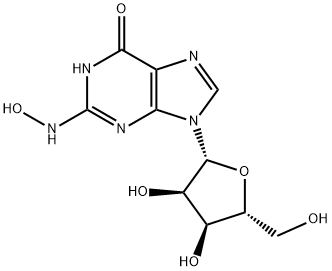 Guanosine, N-hydroxy-(8CI) Structural