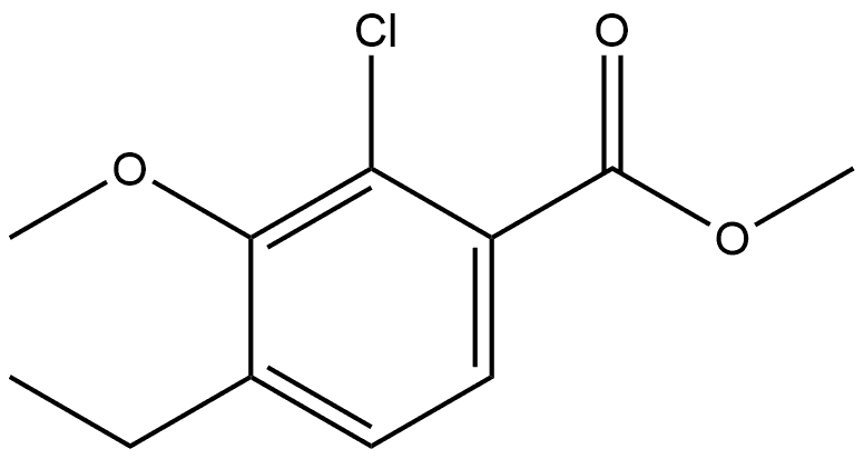 Methyl 2-chloro-4-ethyl-3-methoxybenzoate Structural