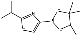 Oxazole, 2-(1-methylethyl)-4-(4,4,5,5-tetramethyl-1,3,2-dioxaborolan-2-yl)- Structural