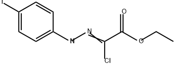 Acetic acid, chloro[(4-iodophenyl)hydrazono]-, ethyl ester Structural