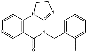 Imidazo[1,2-a]pyrido[3,4-e]pyrimidin-5(1H)-one, 2,4-dihydro-4-[(2-methylphenyl)methyl]- Structural