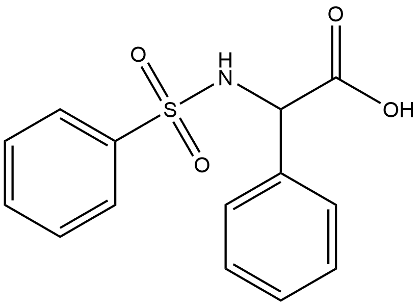 Benzeneacetic acid, α-[(phenylsulfonyl)amino]- Structural